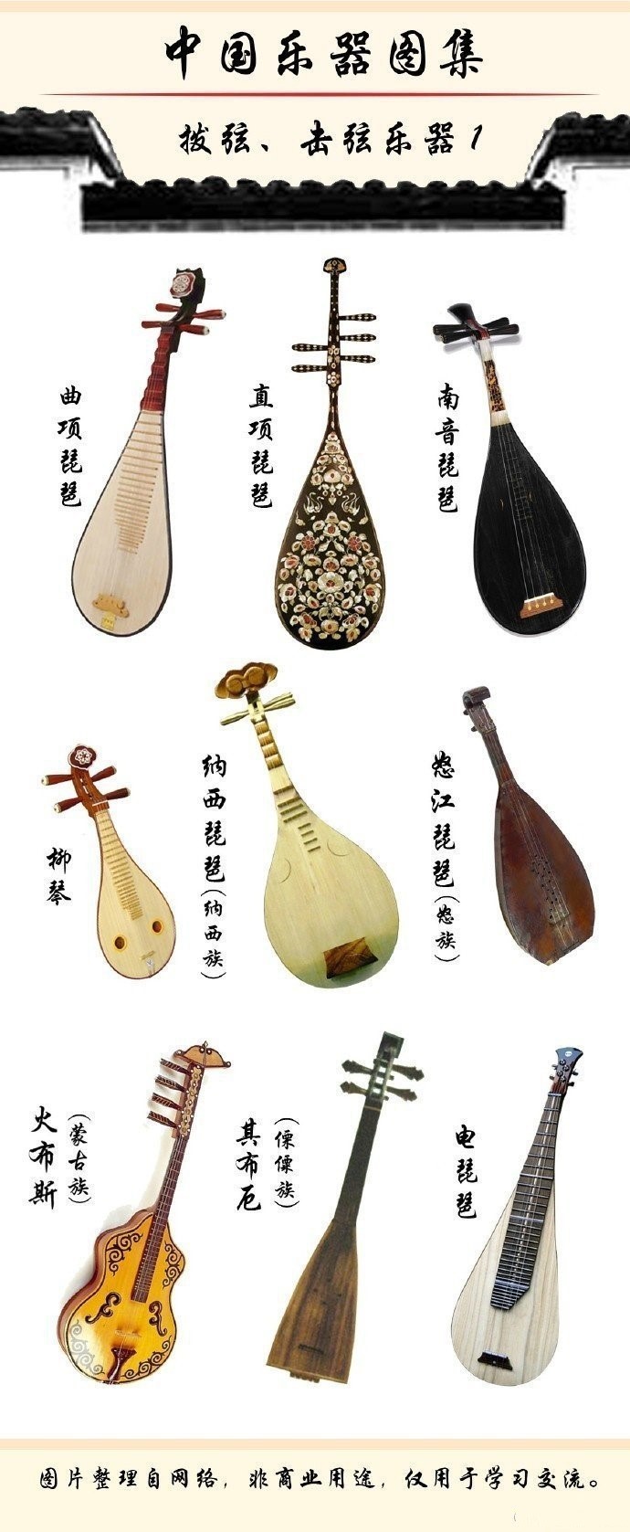 中国乐器大全及图片（中国最全的拨弦击弦类乐器图集）-1