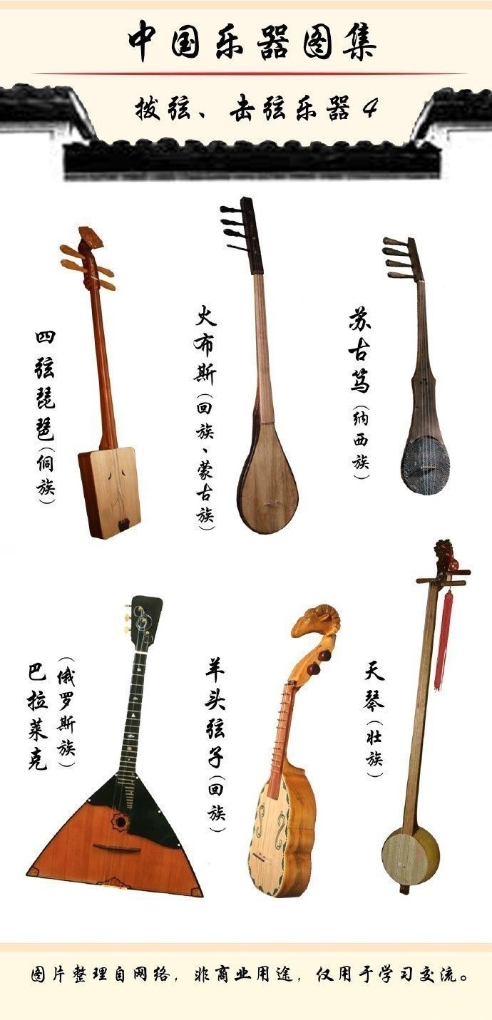 中国乐器大全及图片（中国最全的拨弦击弦类乐器图集）-4