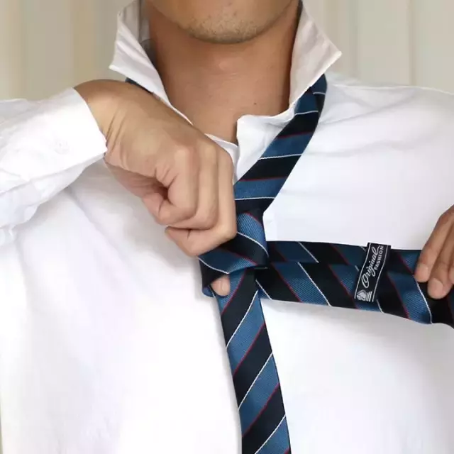 懒人领带怎么系（上班族必学最简单的系领带方法图片）-22