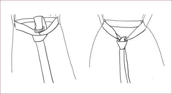 风衣蝴蝶结的系法图解 风衣腰带系法图解